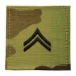 Army Scorpion Corporal E-4 Rank with Velcro Backing