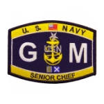 USN RATE GM Gunner's Mate Senior Chief Patch