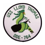 USS Lloyd Thomas DDE-764 Ship Patch
