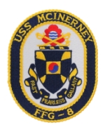 USS Mcinerney FFG-8 Ship Patch