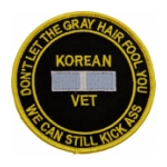 Korean Vet (Don't Let The Gray Hair Fool You) Patch
