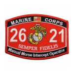 USMC MOS 2621 Manual Morse Intercept Operator Patch