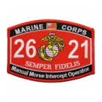 USMC MOS 2621 Manual Morse Intercept Operator Patch