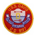 USS David DD-937 Ship Patch