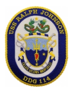 USS Ralph Johnson DDG-114 Ship Patch