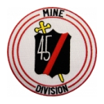 Navy Mine Division 45 Ship Patch