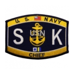 USN RATE S K Chief Store Keeper Patch
