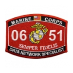 USMC MOS 0651 Data Network Specialist Patch