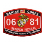 USMC MOS 0681 Information Security Technician Patch