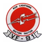 Navy Fighter Squadron VF-91 (Red Lightning) Patch