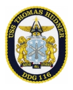USS Thomas Hudner DDG-116 Ship Patch