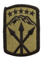 593rd Sustainment Brigade Scorpion / OCP Patch With Hook Fastener