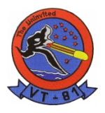 Navy Torpedo Bombing Squadron VT-81 (The Uninvited) Patch