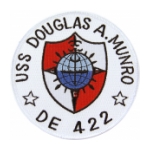 USS Douglas A. Munro DE-422 Ship Patch