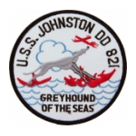 USS Johnston DD-821 Ship Patch