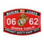 USMC MOS 0662 Aircraft Safety Equipment Technician Patch