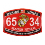 USMC MOS 6534 Aircraft Ordnance Technician F-4/RF-4 Patch