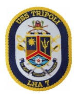 USS Tripoli LHA-7 Ship Patch