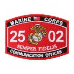 USMC MOS 2502 Communication Officer Patch