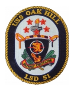 USS Oak Hill LSD-51 (Nations Protector) Ship Patch