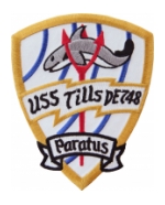 USS Tills DE-748 Ship Patch