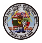 Navy Beachmaster Unit 2 Desert Storm (Stinger Dude, Man) Patch