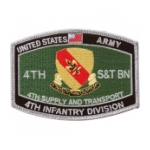 4th Supply and Transport Battalion 4th Infantry Division Patch