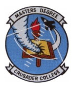 Navy Fighter Squadron VF-124 (Masters Degree / Crusader College) Patch