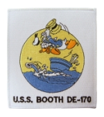 USS Booth DE-170 Ship Patch