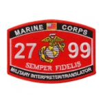 USMC MOS 2799 Military Interpreter / Translator Patch