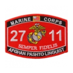 USMC MOS 2711 Afghan Pashto Linguist Patch