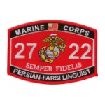 USMC MOS 2722 Persian-Farsi Linguist Patch