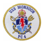 USS Monsoon PC-4 Ship Patch