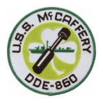 USS McCaffery DDE-860 Ship Patch