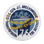 USS General J. C. Breckenbridge AP-176 Ship Patch