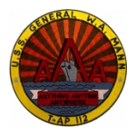 USS Gen. W. A. Mann T-AP-112 Ship Patch