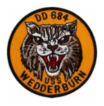 USS Wedderburn DD-684 Ship Patch
