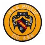USS Philip DD-498 (Get At The Source) Ship Patch
