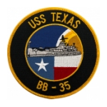 USS Texas BB-35 Ship Patch