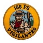 Air Force 186th Fighter Squadron (Vigilantes) Patch