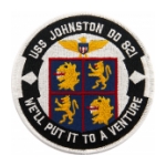 USS Johnston DD-821 Ship Patch