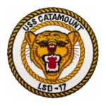 USS Catamount LSD-17 Ship Patch