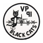 Navy Patrol Squadron VP-91 (Black Cats) Patch