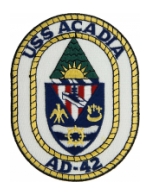 USS Acadia AD-42 Patch