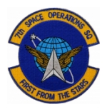 Air Force 7th Space Warning Squadron Patch ( With Hook Fastener )