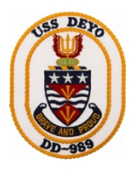 USS Deyo DD-989 Ship Patch