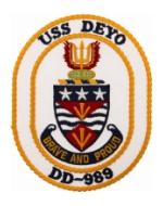 USS Deyo DD-989 Ship Patch