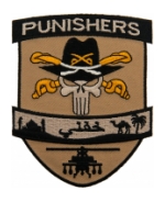 Punishers Skull With Stetson Aviation Desert Patch