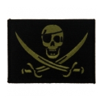 Seal OIF / OEF One Eye Calico Jack Pirate Patch (Black / Olive Drab)