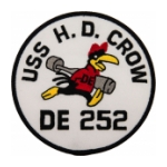 USS H.D. Crow DE-252 Ship Patch